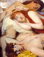 Alma-Tadema, Sir Lawrence - Exhausted Maenides after the Dance